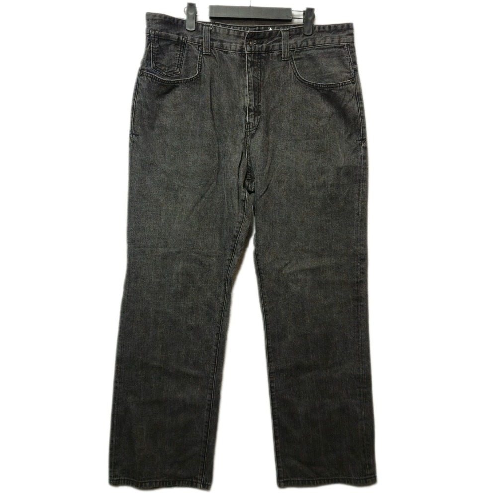 Rocawear Mens Straight Leg Jeans 38 Black Denim Y2K Streetwear Hip Hop Baggy
